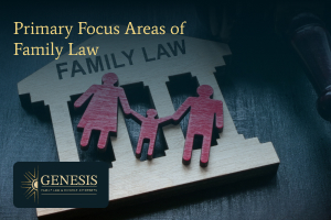 Primary focus areas of family law